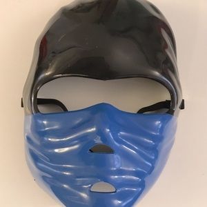 NINJA Halloween Costume Mask Black Blue  One Size